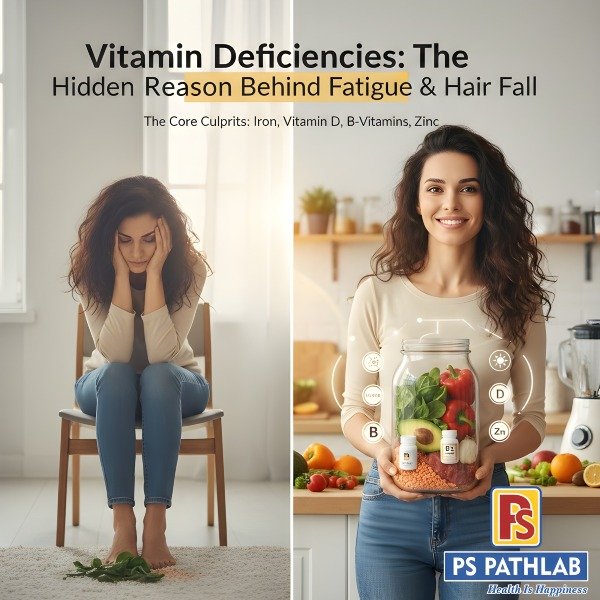 Vitamin Deficiencies: The Hidden Reason Behind Fatigue & Hair Fall