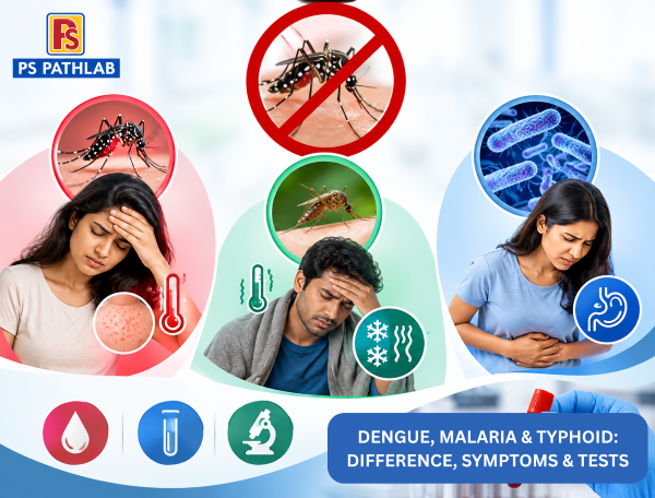 🦠 Dengue, Malaria & Typhoid: Difference, Symptoms & Tests
